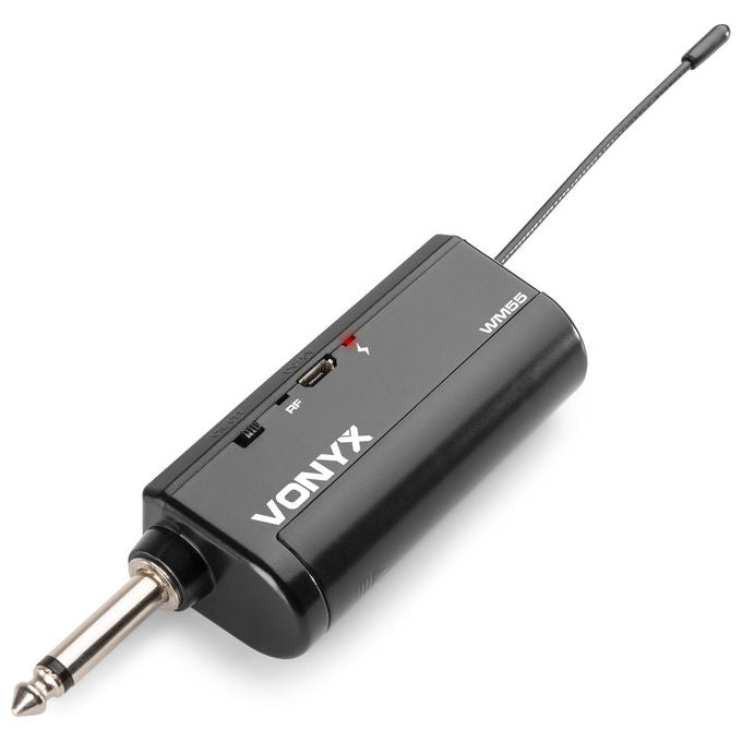 Vonyx WM55 Radiomicrofono Wireless UHF Palmare 16 Canali Portata 50 m Jack 6.35 mm colore Nero Grigio