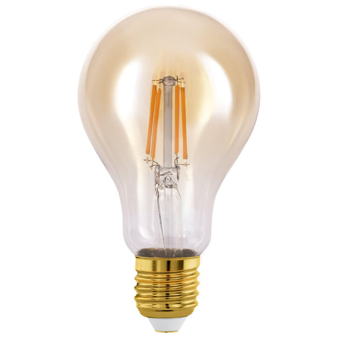 Eglo 12591 LED Vintage Lampadina Decorativa E27 4W 400lm 2200K dimmerabile colore Ambra