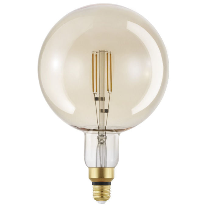 Eglo 12593 Vintage Spezial Lampadina LED Globo G200 4W E27 2200K Dimmerabile colore Ambra