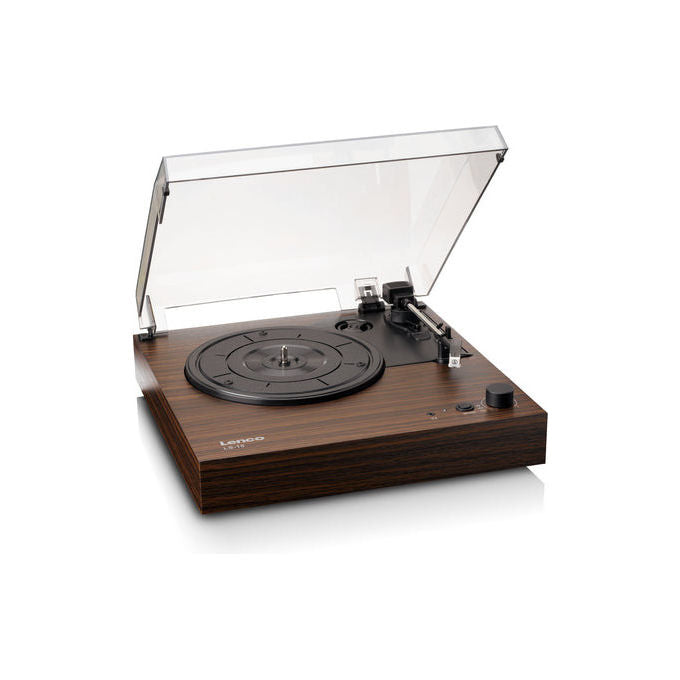 Lenco LS-15WD Giradischi a Cinghia Bluetooth 5.3 Altoparlanti Integrati 6 W Preamplificatore Phono 33 45 rpm colore Legno