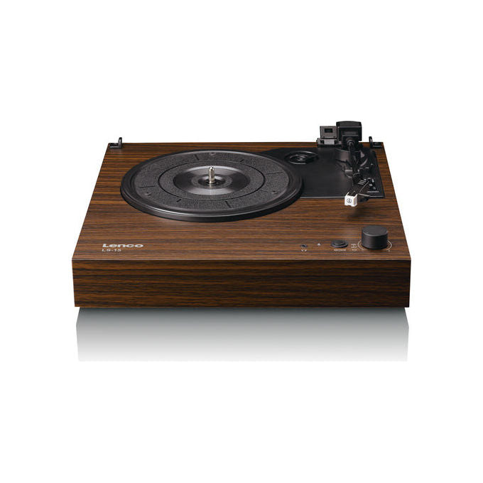 Lenco LS-15WD Giradischi a Cinghia Bluetooth 5.3 Altoparlanti Integrati 6 W Preamplificatore Phono 33 45 rpm colore Legno