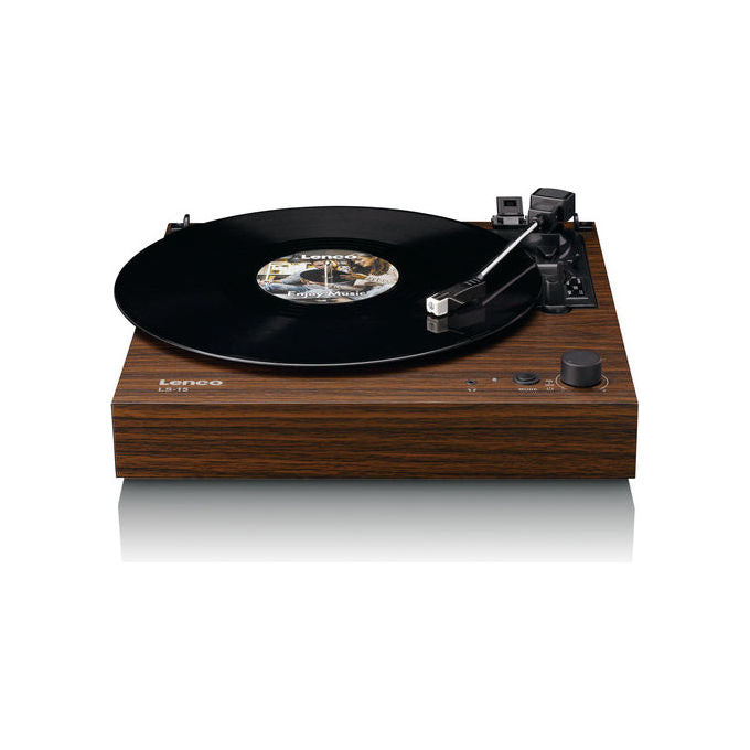 Lenco LS-15WD Giradischi a Cinghia Bluetooth 5.3 Altoparlanti Integrati 6 W Preamplificatore Phono 33 45 rpm colore Legno