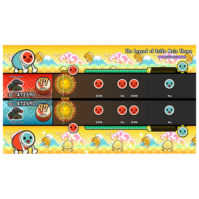 BANDAI NAMCO 116213 Taiko No Tatsujin Rhythm Festival Bundle con Tatacon Videogioco Nintendo Switch Multiplayer PEGI 3