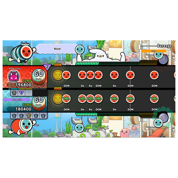 BANDAI NAMCO 116213 Taiko No Tatsujin Rhythm Festival Bundle con Tatacon Videogioco Nintendo Switch Multiplayer PEGI 3