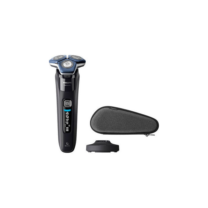Philips S7886-35 Serie 7000 Rasoio elettrico Rotazione Wet e Dry 3 testine autonomia 60 min colore Nero
