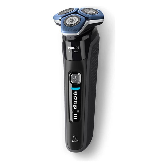 Philips S7886-35 Serie 7000 Rasoio elettrico Rotazione Wet e Dry 3 testine autonomia 60 min colore Nero
