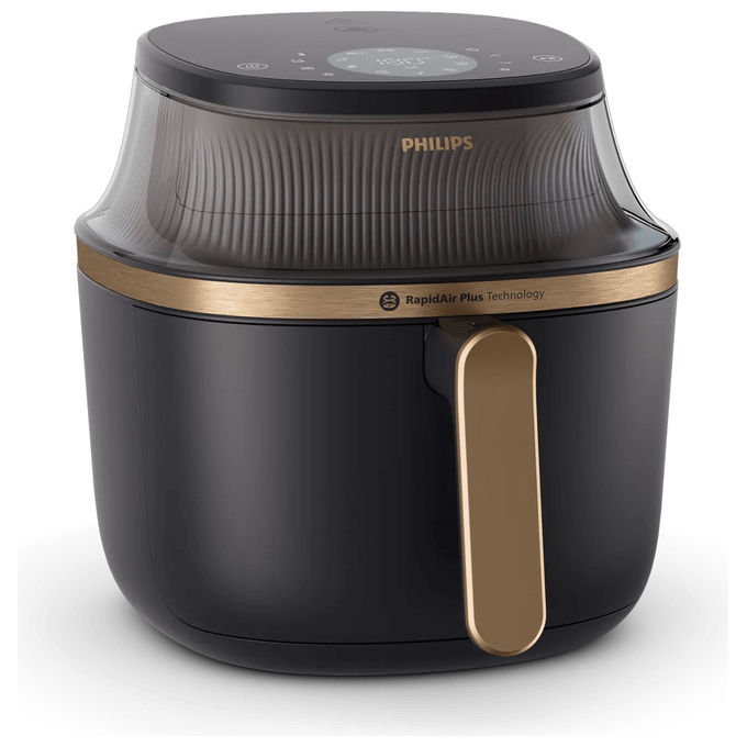 Philips NA342-00 Friggitrice ad aria 7.2 L 2000 W 16 programmi Display Touch colore Nero Oro