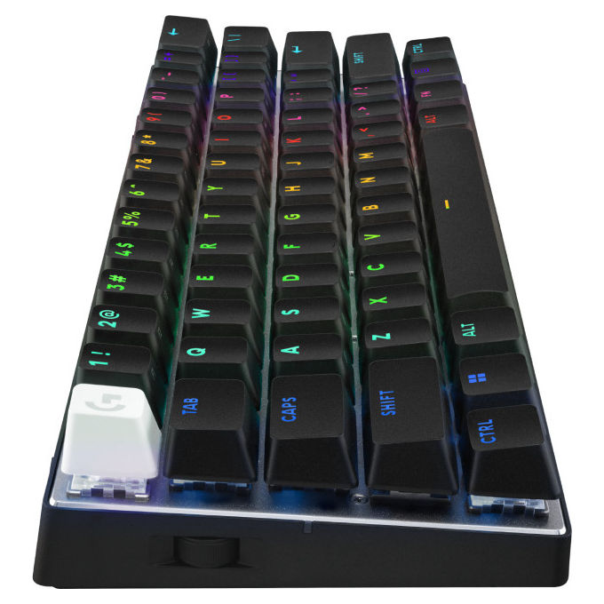 Logitech G 920-011908 PRO X 60 Tastiera Gaming Meccanica Wireless LIGHTSPEED 60% LIGHTSYNC RGB Switch GX Brown Copritasti PBT QWERTY ITA colore Nero
