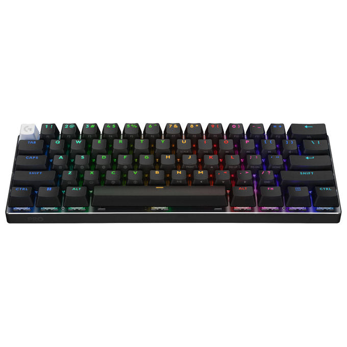 Logitech G 920-011908 PRO X 60 Tastiera Gaming Meccanica Wireless LIGHTSPEED 60% LIGHTSYNC RGB Switch GX Brown Copritasti PBT QWERTY ITA colore Nero