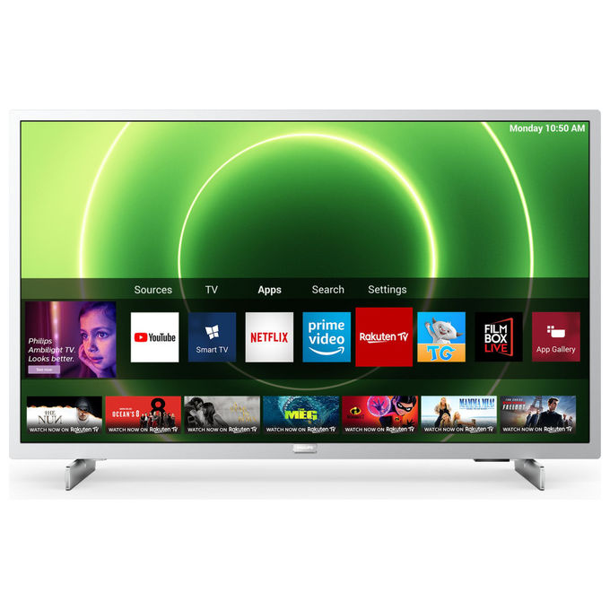 Philips 32PFS6855-12 Serie 6800 Smart TV LED 32'' Full HD HDR10 SAPHI Wi-Fi colore Argento