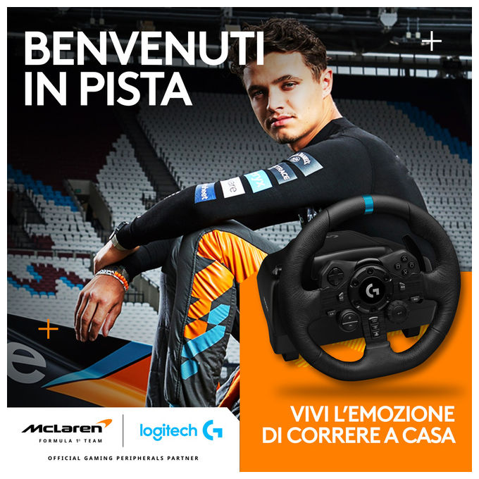 Logitech G 991-000531 G923 SE Volante da Corsa con Pedali e Leva del Cambio TRUEFORCE 900° PS5 PS4 PC colore Nero