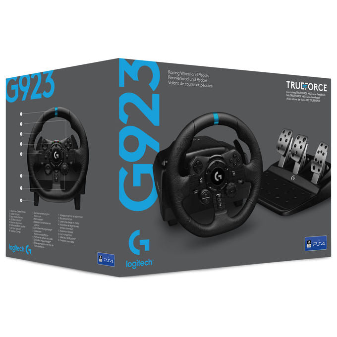 Logitech G 991-000531 G923 SE Volante da Corsa con Pedali e Leva del Cambio TRUEFORCE 900° PS5 PS4 PC colore Nero