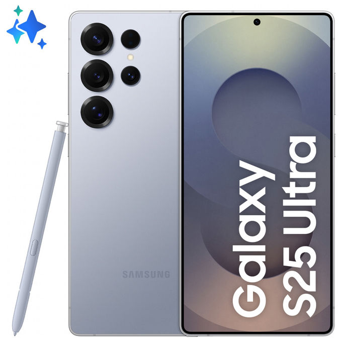 Samsung SM-S938BZBGEUE Galaxy S25 Ultra Smartphone 5G 6.9'' 12GB 512GB 200MP Android 15 colore Titanium Silverblue