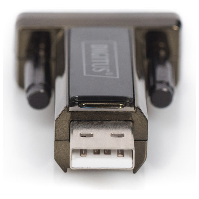 Digitus DA-70156 Adattatore USB 2.0 a Seriale RS232 D-Sub 9 Pin Maschio Chipset FTDI colore Nero