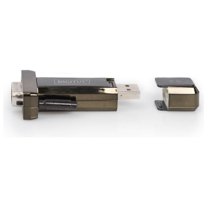 Digitus DA-70156 Adattatore USB 2.0 a Seriale RS232 D-Sub 9 Pin Maschio Chipset FTDI colore Nero