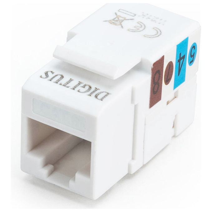 Digitus DN-93601 Modulo Keystone RJ45 CAT 6 Classe E non schermato LSA 8P8C 250 MHz colore Bianco