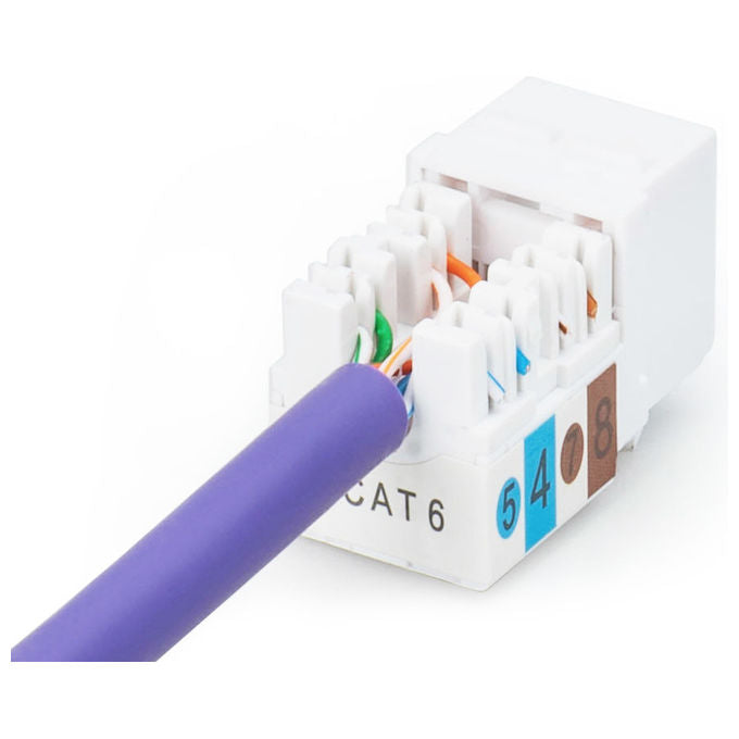 Digitus DN-93601 Modulo Keystone RJ45 CAT 6 Classe E non schermato LSA 8P8C 250 MHz colore Bianco
