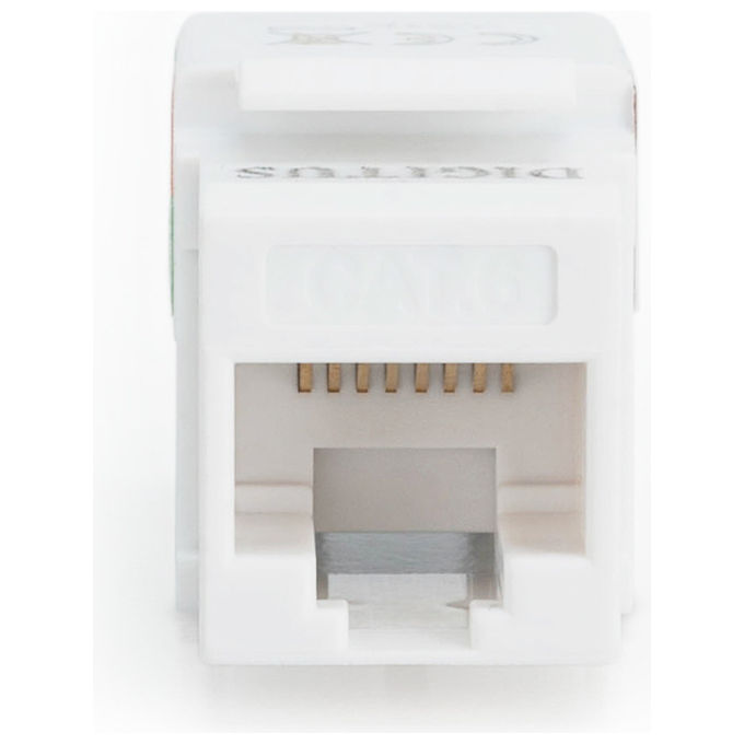 Digitus DN-93601 Modulo Keystone RJ45 CAT 6 Classe E non schermato LSA 8P8C 250 MHz colore Bianco