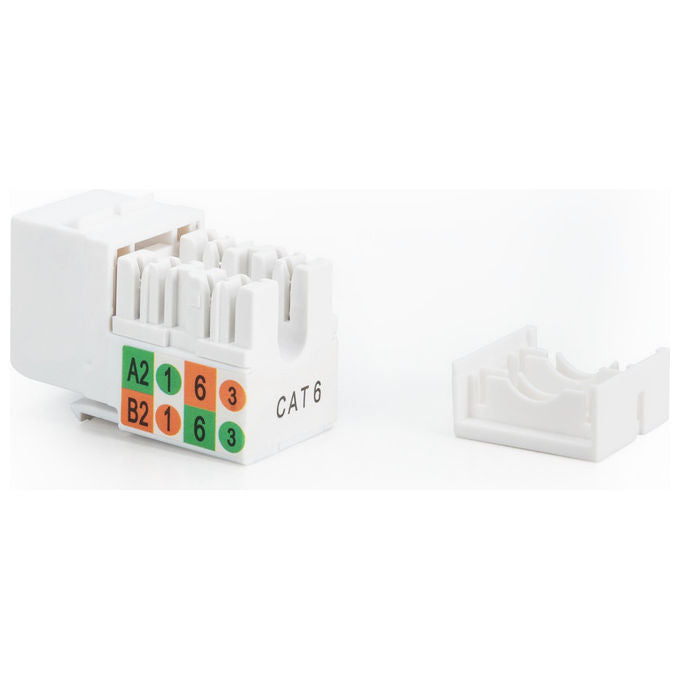 Digitus DN-93601 Modulo Keystone RJ45 CAT 6 Classe E non schermato LSA 8P8C 250 MHz colore Bianco