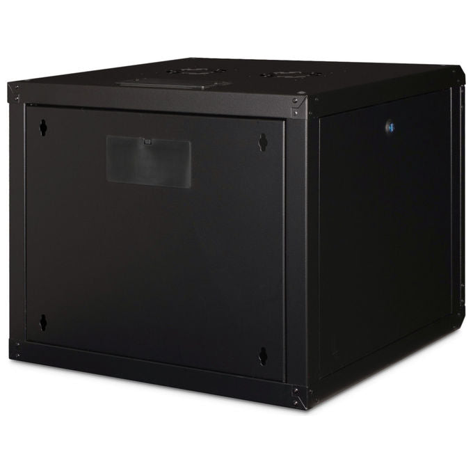 Digitus DN-19 09U-6-6-SW Armadio Rack 9U da Muro Linea SOHO Porta Vetro Sicurezza Capacita' 100 Kg colore Nero