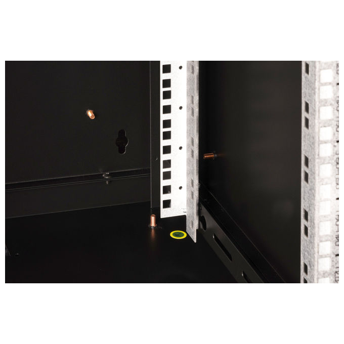 Digitus DN-19 09U-6-6-SW Armadio Rack 9U da Muro Linea SOHO Porta Vetro Sicurezza Capacita' 100 Kg colore Nero