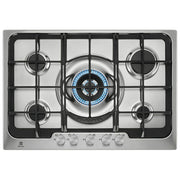 Electrolux PX750UOV SoftLine Piano cottura a gas 75 cm 5 fuochi griglie in ghisa accensione elettronica colore Acciaio Inox