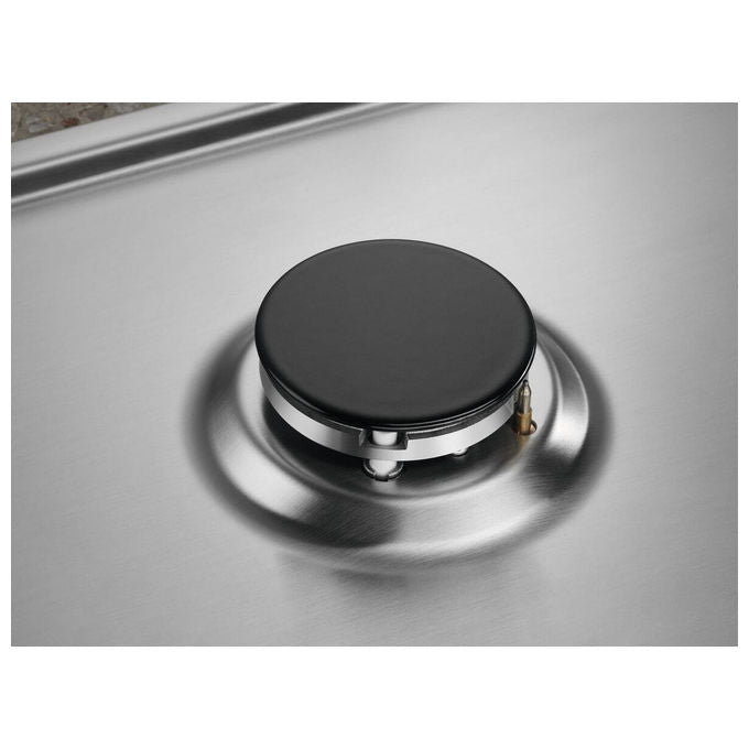 Electrolux PX750UOV SoftLine Piano cottura a gas 75 cm 5 fuochi griglie in ghisa accensione elettronica colore Acciaio Inox