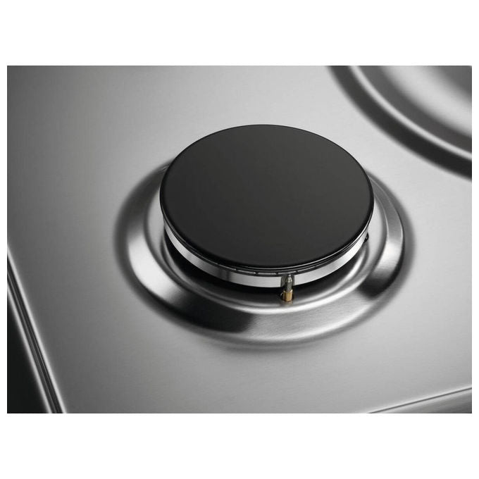Electrolux PX750UOV SoftLine Piano cottura a gas 75 cm 5 fuochi griglie in ghisa accensione elettronica colore Acciaio Inox