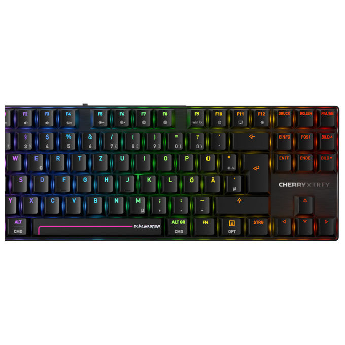 Xtrfy G8E-3885HACAPN-2 MX 8.2 Pro TMR Tastiera Gaming TKL Wireless Magnetica Hot-Swap Switch Cherry MK Crystal 8000 Hz RGB colore Nero