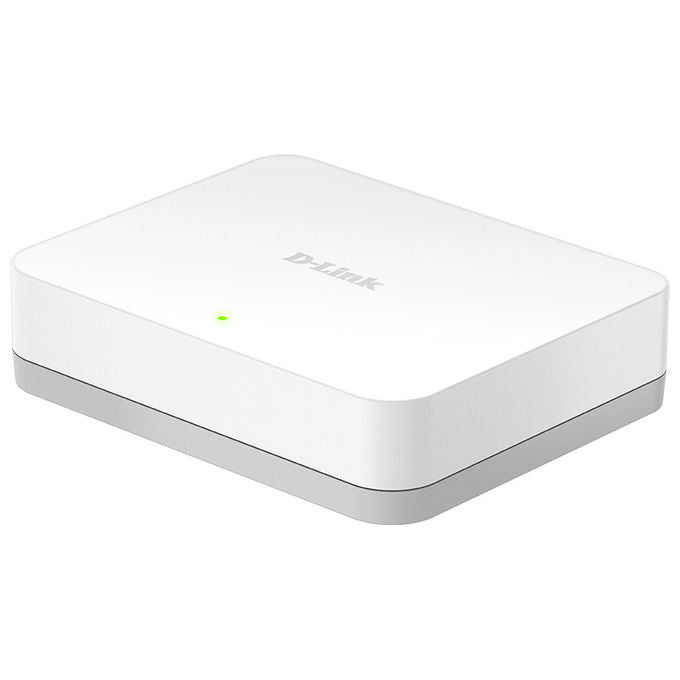 D-Link GO-SW-5G Switch Desktop 5 Porte Gigabit Ethernet 10-100-1000 Non Gestito Plug and Play colore Bianco
