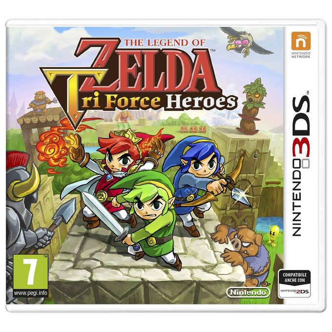 Nintendo 2230449 The Legend of Zelda Tri Force Heroes Gioco Nintendo 3DS e 2DS Azione RPG Multiplayer PEGI 7 Edizione Standard ITA
