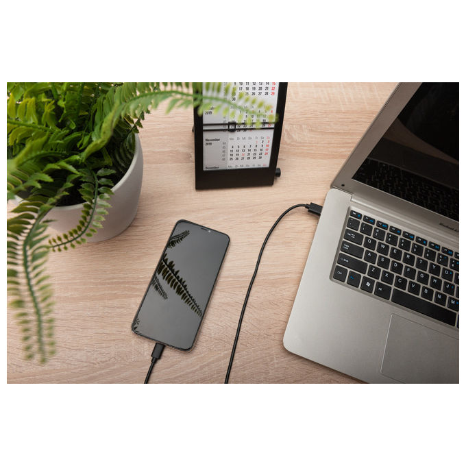 Digitus AK-300136-010-S Cavo USB-C USB 3.2 Gen 1 da USB-A a USB-C Maschio Maschio 5 Gbps 3A 1 m colore Nero
