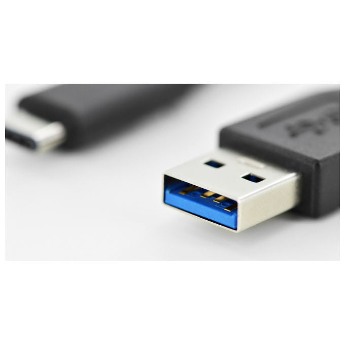 Digitus AK-300136-010-S Cavo USB-C USB 3.2 Gen 1 da USB-A a USB-C Maschio Maschio 5 Gbps 3A 1 m colore Nero