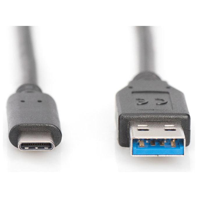 Digitus AK-300136-010-S Cavo USB-C USB 3.2 Gen 1 da USB-A a USB-C Maschio Maschio 5 Gbps 3A 1 m colore Nero