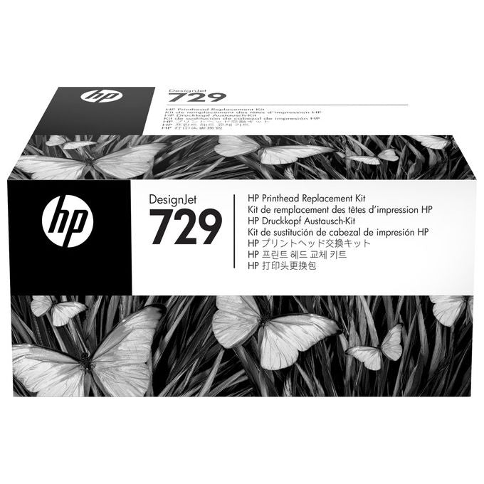 HP F9J81A DesignJet 729 Kit Sostituzione Testina di Stampa 4 Colori Nero Ciano Magenta Giallo