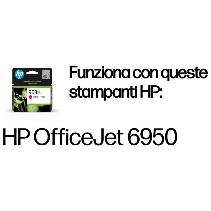 HP T6M07AE 903XL Cartuccia d'inchiostro Alta Capacita' Pigmento 750 pagine 8,5 ml colore Magenta