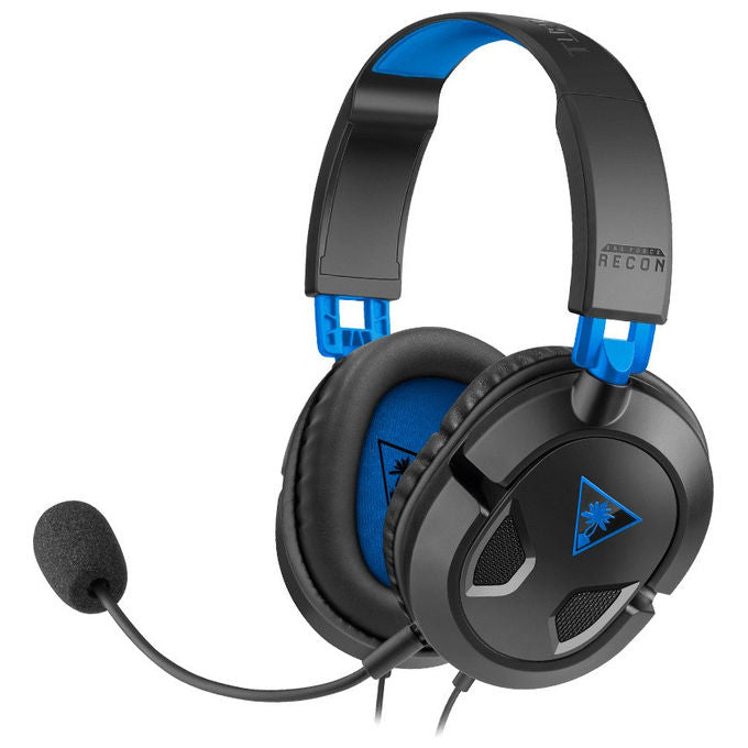 Turtle Beach TBS-3303-05 Recon 50P Cuffie Gaming Cablate Over Ear Microfono Rimovibile PS5 PS4 Xbox PC colore Nero Blu