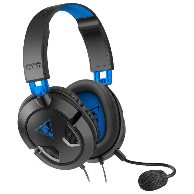 Turtle Beach TBS-3303-05 Recon 50P Cuffie Gaming Cablate Over Ear Microfono Rimovibile PS5 PS4 Xbox PC colore Nero Blu