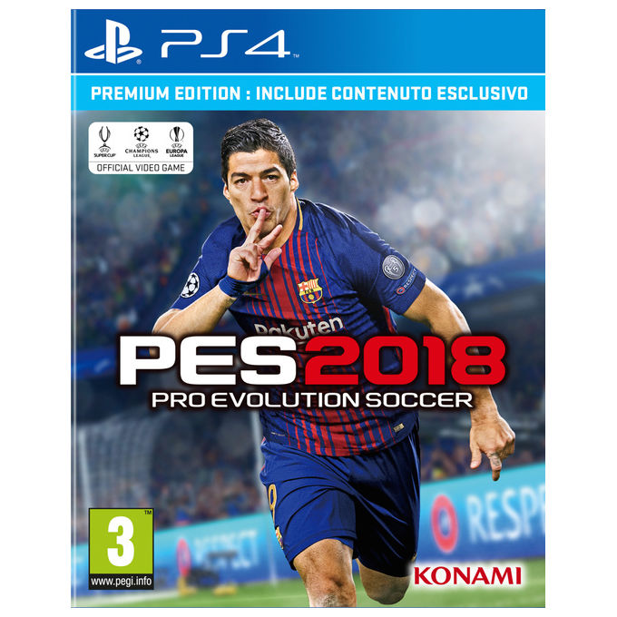 Konami Pro Evolution Soccer 2018 Premium Edition Videogioco PS4 Sport Multiplayer Online Supporto Fisico Blu-ray