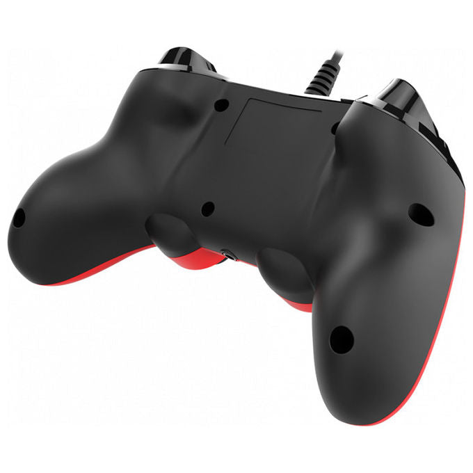 Nacon PS4OFCPADRED Controller Wired per PS4 e PC USB Cablato Touchpad Vibrazione Duale colore Rosso