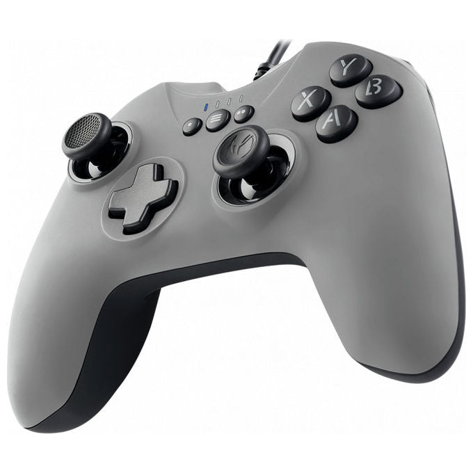Nacon GC-100XF Gamepad per PC Cablato USB Analogico Digitale Vibrazione Impugnature Ergonomiche colore Grigio
