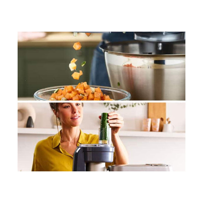 Kenwood AW20010009 KAX400PL Accessorio Impastatrice Planetaria per Tagliare a Cubetti 10x10 mm colore Grigio