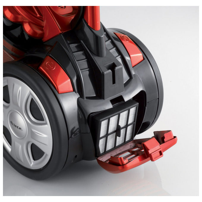 Ariete 2753 J-Force Aspirapolvere a Cilindro Senza Sacco Ciclonico 3 L 700 W Filtro HEPA colore Rosso Nero