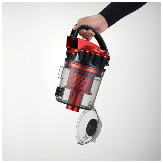Ariete 2753 J-Force Aspirapolvere a Cilindro Senza Sacco Ciclonico 3 L 700 W Filtro HEPA colore Rosso Nero