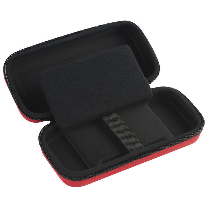 Bigben Interactive SWITCHPOUCHLRED Custodia Pouch Large Nintendo Switch antigraffio con cerniera e maniglia colore Rosso