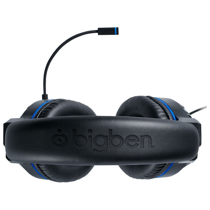 Bigben Interactive PS4OFHEADSETV3 Cuffie Gaming Over-ear Stereo Cablate con Microfono per PS4 PC Mac colore Nero Blu