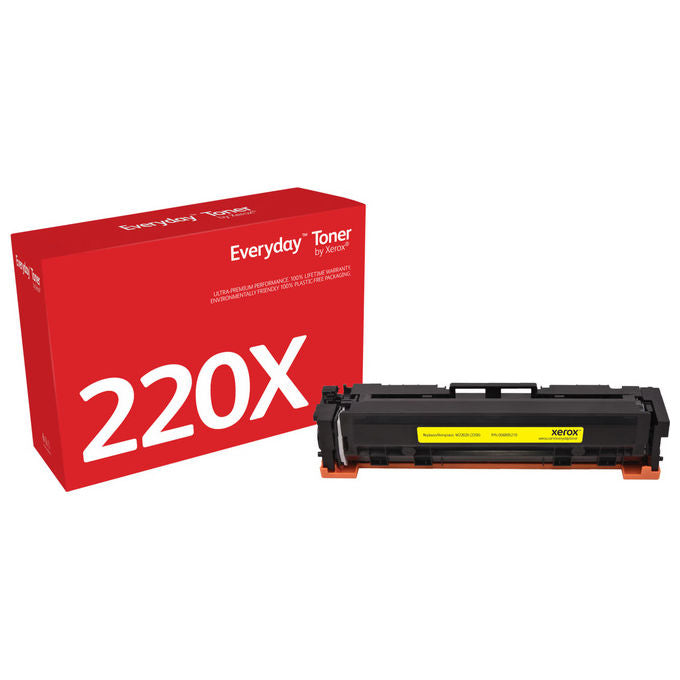 Xerox 006R05210 Everyday Toner compatibile HP 220X W2202X laser alta capacita' 5500 pagine colore Giallo