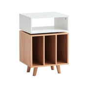 NorStone NORSTO70AWTOK Stockholm 700 Mobile Hi-Fi per Vinili e Giradischi 3 Sezioni 48x70x40 cm colore Bianco Rovere Chiaro