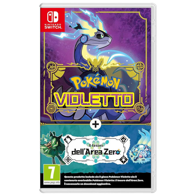 Nintendo Pokemon Scarlatto e Violetto Expansion Pass Il Tesoro dell'Area Zero DLC Digitale Codice PIN Nintendo Switch