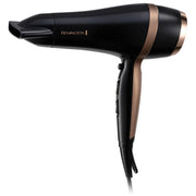 Remington D6960GP Salon Smooth Asciugacapelli 2100W Ionico Ceramica 2 velocita' 3 temperature con Diffusore Concentratore e Custodia colore Nero e Oro